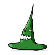 cartoon spooky witches hat N7