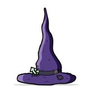 cartoon spooky witches hat N8