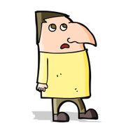 cartoon worried man N37