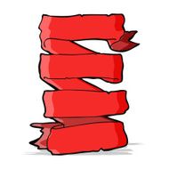 cartoon heraldic scroll banner N4