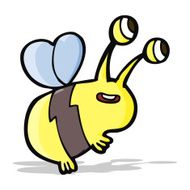 cartoon happy bee N7
