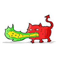 cartoon fire breathing imp N4