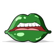 cartoon sexy halloween lips symbol N5