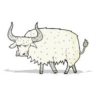 cartoon annoyed hairy ox