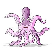 cartoon giant octopus N5