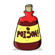 cartoon bottle of poison N3