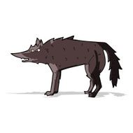 Cartoon Wolf N76