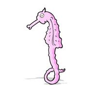 Cartoon Sea Horse N17