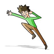 cartoon jumping man N3