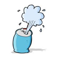 cartoon fizzing soda can N12