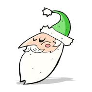 Cartoon Santa Face N7