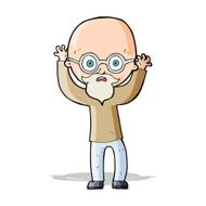 cartoon stressed bald man N5