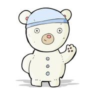 Cartoon Polar Bear Cub N16