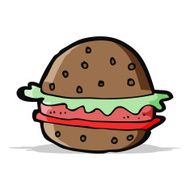 Cartoon Hamburger N9