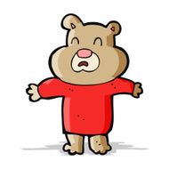 cartoon unhappy bear N2