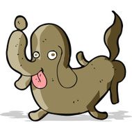 cartoon dog sticking out tongue N7
