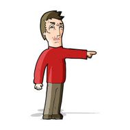 cartoon angry man pointing N4