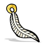 Cartoon Feather N23