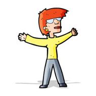 Cartoon Woman Wearing Glasses N8