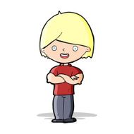 cartoon man with crossed arms N10