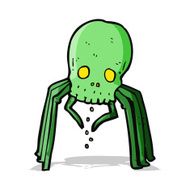 cartoon spooky skull spider N3