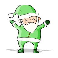 cartoon dancing santa N5