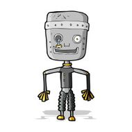 cartoon old robot N8