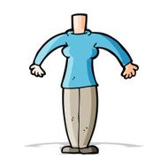 cartoon female body (add photos or mix and match cartoons) N81