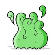 green smoke cartoon element N2
