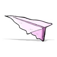 cartoon paper aeroplane N2