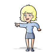 cartoon woman pointing N68
