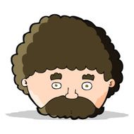 Cartoon Man With Mustache N44