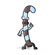 Cartoon Dancing Christmas Candy Cane N6
