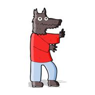 cartoon funny werewolf N7
