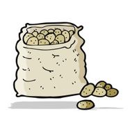 Cartoon Sack Of Potatoes N10