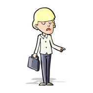 cartoon arrogant businessman pointing N4