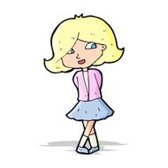 cartoon happy girl N37