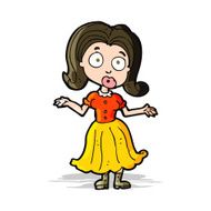 cartoon confused girl N4