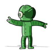 Cartoon Astronaut N60