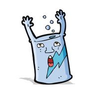 cartoon soda can character N3