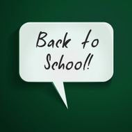 Vector Comics Bubble - Back to School N2