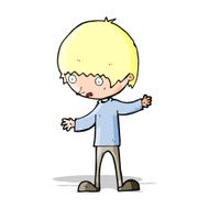 cartoon boy with outstretched arms N4