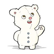 cartoon cute polar bear cub N8