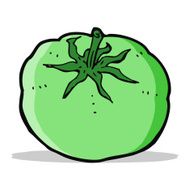 cartoon green tomato N3