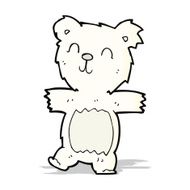 cartoon cute polar bear cub N9