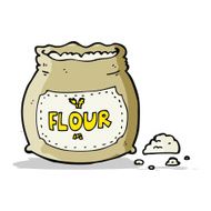 cartoon bag of flour N13