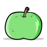 cartoon shiny apple N4