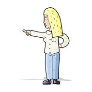 cartoon woman pointing N69