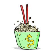cartoon noodles in box N4