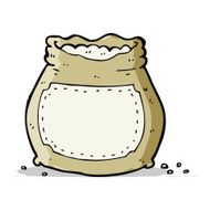 cartoon bag of flour N14